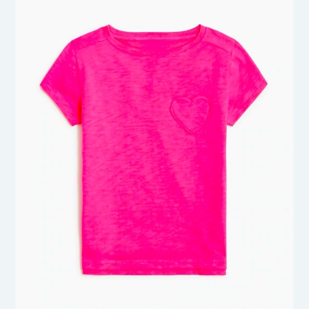 Joules EUC SZ 6 Pink T-Shirt with heart pocket